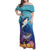 Tuna Fishing Family Matching Off Shoulder Maxi Dress and Hawaiian Shirt Tuna Fish With Marine Life - Wonder Print Shop