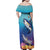 Tuna Fishing Family Matching Off Shoulder Maxi Dress and Hawaiian Shirt Tuna Fish With Marine Life - Wonder Print Shop
