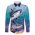 Tuna Fishing Family Matching Puletasi and Hawaiian Shirt Tuna Fish With Marine Life - Wonder Print Shop