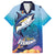 Tuna Fishing Family Matching Short Sleeve Bodycon Dress and Hawaiian Shirt Tuna Fish With Marine Life - Wonder Print Shop