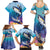 Tuna Fishing Family Matching Summer Maxi Dress and Hawaiian Shirt Tuna Fish With Marine Life - Wonder Print Shop