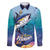 Tuna Fishing Family Matching Summer Maxi Dress and Hawaiian Shirt Tuna Fish With Marine Life - Wonder Print Shop