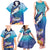 Tuna Fishing Family Matching Tank Maxi Dress and Hawaiian Shirt Tuna Fish With Marine Life - Wonder Print Shop