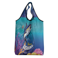 Tuna Fishing Grocery Bag Tuna Fish With Marine Life