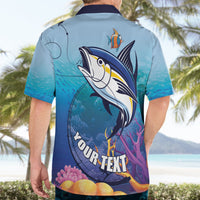 Tuna Fishing Hawaiian Shirt Tuna Fish With Marine Life - Wonder Print Shop