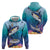 Tuna Fishing Hoodie Tuna Fish With Marine Life - Wonder Print Shop