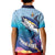 Tuna Fishing Kid Polo Shirt Tuna Fish With Marine Life - Wonder Print Shop