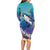 Tuna Fishing Long Sleeve Bodycon Dress Tuna Fish With Marine Life - Wonder Print Shop