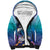 Tuna Fishing Sherpa Hoodie Tuna Fish With Marine Life - Wonder Print Shop
