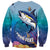 Tuna Fishing Sweatshirt Tuna Fish With Marine Life - Wonder Print Shop
