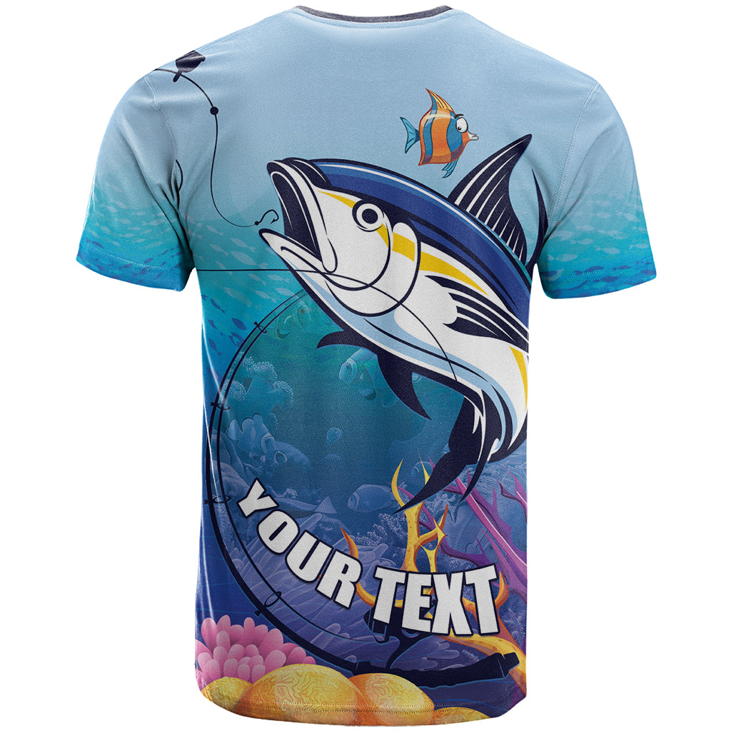 Tuna Fishing T Shirt Tuna Fish With Marine Life - Wonder Print Shop