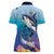 Tuna Fishing Women Polo Shirt Tuna Fish With Marine Life - Wonder Print Shop