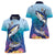 Tuna Fishing Women Polo Shirt Tuna Fish With Marine Life - Wonder Print Shop