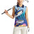 Tuna Fishing Women Sleeveless Polo Shirt Tuna Fish With Marine Life - Wonder Print Shop