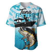 Tuna Fishing Baseball Jersey Fish Camouflage Pattern - Wonder Print Shop