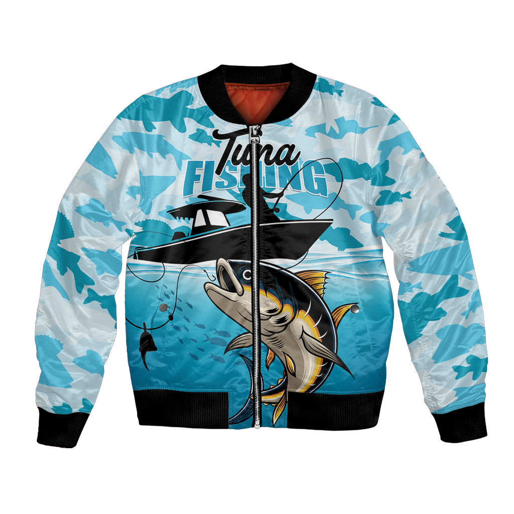 Tuna Fishing Bomber Jacket Fish Camouflage Pattern - Wonder Print Shop