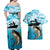 Tuna Fishing Couples Matching Off Shoulder Maxi Dress and Hawaiian Shirt Fish Camouflage Pattern - Wonder Print Shop