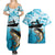 Tuna Fishing Couples Matching Summer Maxi Dress and Hawaiian Shirt Fish Camouflage Pattern - Wonder Print Shop