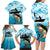 Tuna Fishing Family Matching Long Sleeve Bodycon Dress and Hawaiian Shirt Fish Camouflage Pattern - Wonder Print Shop