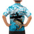 Tuna Fishing Family Matching Mermaid Dress and Hawaiian Shirt Fish Camouflage Pattern - Wonder Print Shop