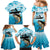 Tuna Fishing Family Matching Mermaid Dress and Hawaiian Shirt Fish Camouflage Pattern - Wonder Print Shop