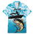 Tuna Fishing Family Matching Mermaid Dress and Hawaiian Shirt Fish Camouflage Pattern - Wonder Print Shop