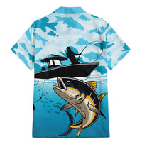 Tuna Fishing Family Matching Mermaid Dress and Hawaiian Shirt Fish Camouflage Pattern - Wonder Print Shop