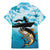 Tuna Fishing Family Matching Mermaid Dress and Hawaiian Shirt Fish Camouflage Pattern - Wonder Print Shop