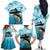 Tuna Fishing Family Matching Off The Shoulder Long Sleeve Dress and Hawaiian Shirt Fish Camouflage Pattern - Wonder Print Shop
