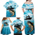 Tuna Fishing Family Matching Off Shoulder Maxi Dress and Hawaiian Shirt Fish Camouflage Pattern - Wonder Print Shop