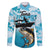 Tuna Fishing Family Matching Puletasi and Hawaiian Shirt Fish Camouflage Pattern - Wonder Print Shop