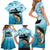Tuna Fishing Family Matching Short Sleeve Bodycon Dress and Hawaiian Shirt Fish Camouflage Pattern - Wonder Print Shop
