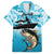 Tuna Fishing Family Matching Summer Maxi Dress and Hawaiian Shirt Fish Camouflage Pattern - Wonder Print Shop