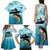Tuna Fishing Family Matching Tank Maxi Dress and Hawaiian Shirt Fish Camouflage Pattern - Wonder Print Shop