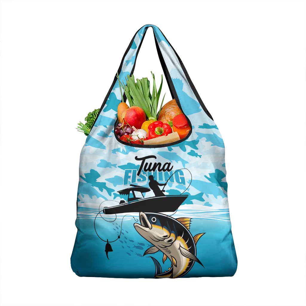 Tuna Fishing Grocery Bag Fish Camouflage Pattern