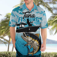 Tuna Fishing Hawaiian Shirt Fish Camouflage Pattern - Wonder Print Shop