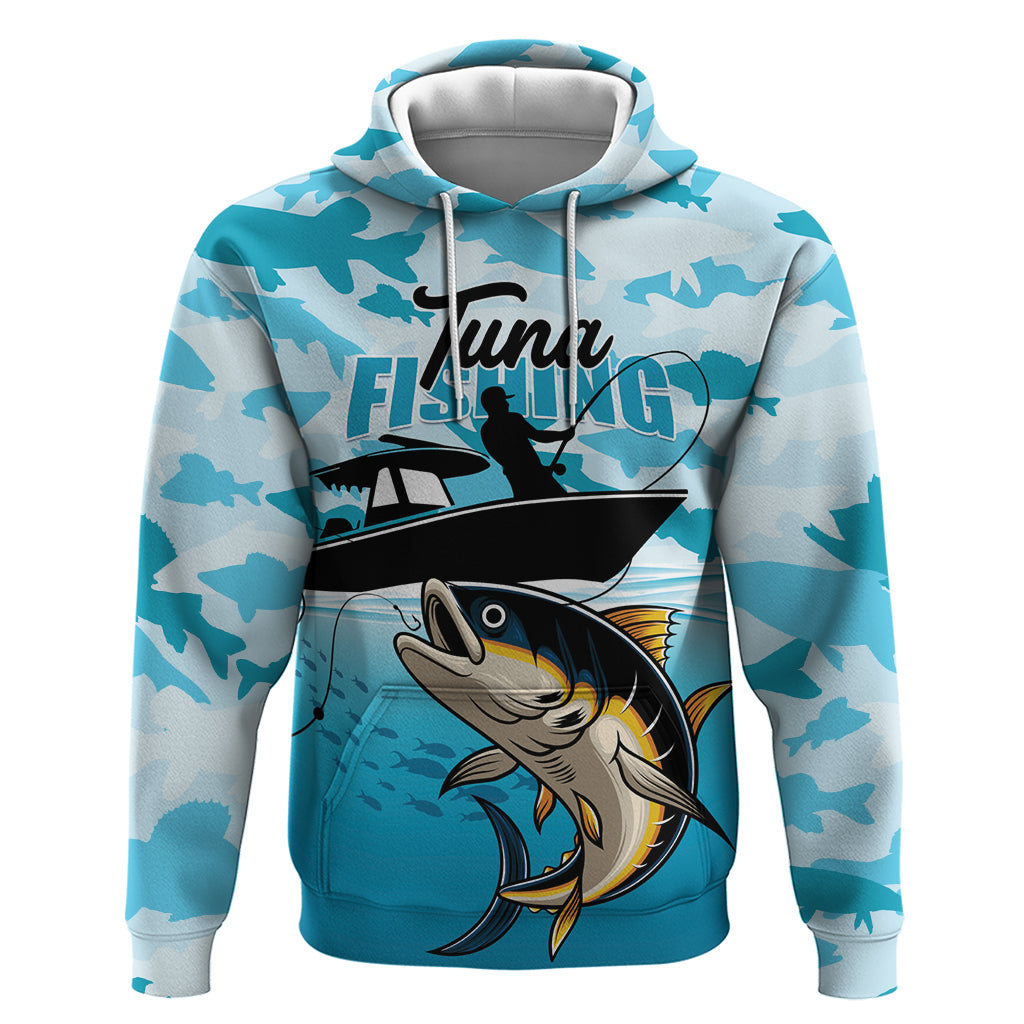 Tuna Fishing Hoodie Fish Camouflage Pattern - Wonder Print Shop