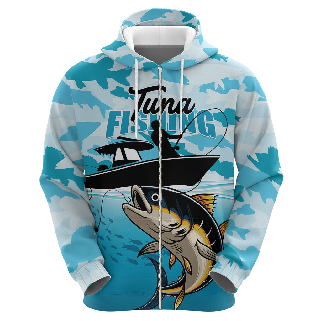 Tuna Fishing Hoodie Fish Camouflage Pattern - Wonder Print Shop