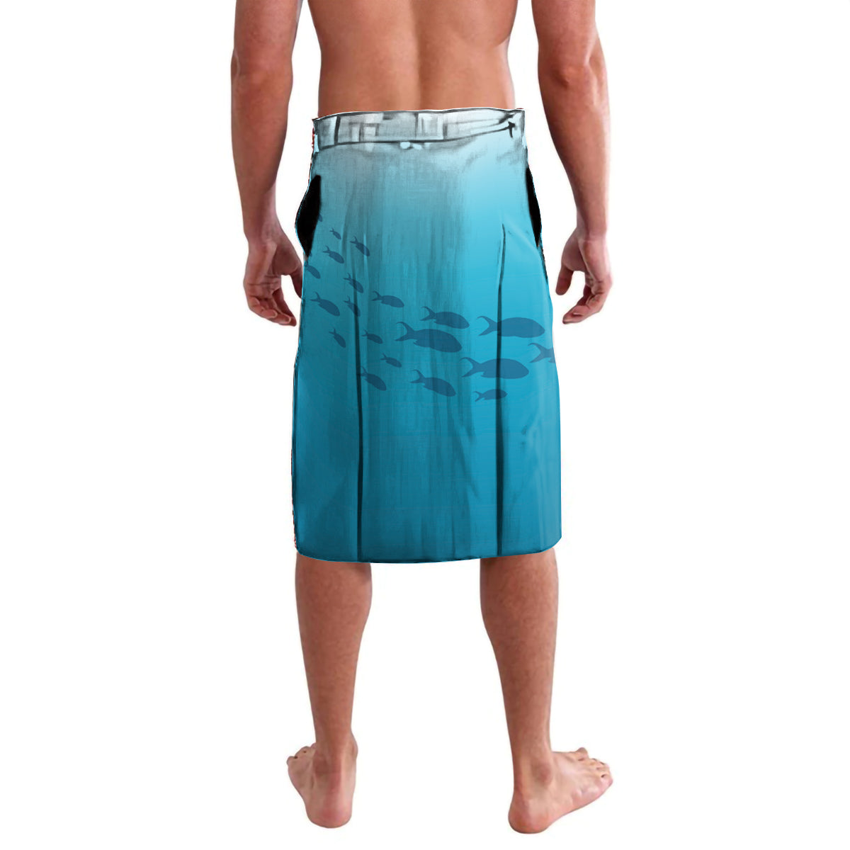 Tuna Fishing Lavalava Fish Camouflage Pattern - Wonder Print Shop