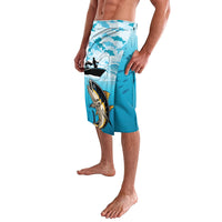 Tuna Fishing Lavalava Fish Camouflage Pattern - Wonder Print Shop