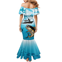 Tuna Fishing Mermaid Dress Fish Camouflage Pattern - Wonder Print Shop