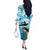 Tuna Fishing Off The Shoulder Long Sleeve Dress Fish Camouflage Pattern - Wonder Print Shop