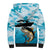 Tuna Fishing Sherpa Hoodie Fish Camouflage Pattern - Wonder Print Shop