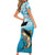 Tuna Fishing Short Sleeve Bodycon Dress Fish Camouflage Pattern - Wonder Print Shop