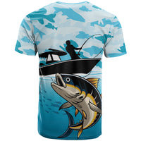 Tuna Fishing T Shirt Fish Camouflage Pattern - Wonder Print Shop