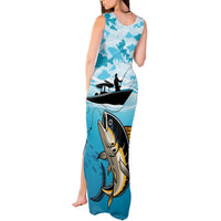 Tuna Fishing Tank Maxi Dress Fish Camouflage Pattern - Wonder Print Shop
