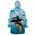 Tuna Fishing Wearable Blanket Hoodie Fish Camouflage Pattern - Wonder Print Shop