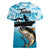 Tuna Fishing Women V-Neck T-Shirt Fish Camouflage Pattern - Wonder Print Shop
