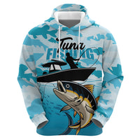 Tuna Fishing Zip Hoodie Fish Camouflage Pattern - Wonder Print Shop