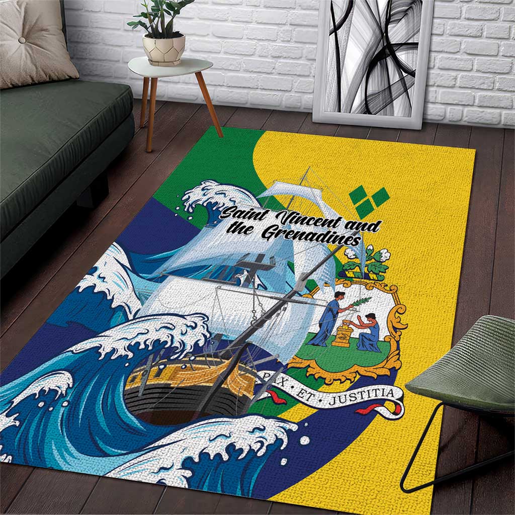 Saint Vincent and the Grenadines Sailing Area Rug Caribbean Sailing